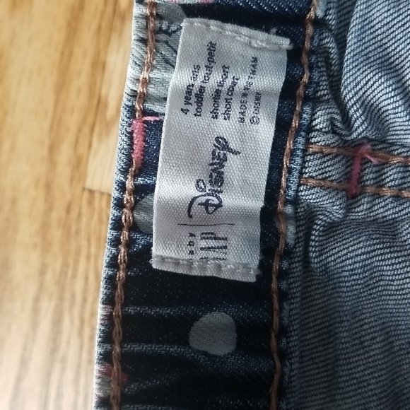 (4) GAP Disney Minnie Mouse Jean Shorts Youth Vacation Grunge Kawaii Fandom - Picture 3 of 9